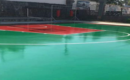 佛山篮球场翻新地面